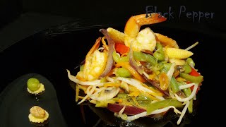 Stir Fry Shrimp Wok Recipe  Black Pepper Chef [upl. by Comfort]