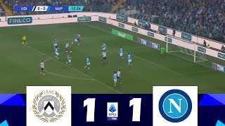 UdineseNapoli 11  Serie A TIM 202324  Highlights del Partita [upl. by Ylatan]