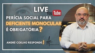 PERÍCIA SOCIAL PARA DEFICIENTE MONOCULAR É OBRIGATÓRIA [upl. by Yliak]