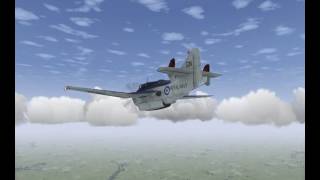 Fairey quotGannetquot FlightGear Petit essai en vol [upl. by Marcella885]