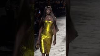 Anok Yai dazzles on the Versace runway for the SpringSummer 2025 collection asdfashionstyle [upl. by Itch127]