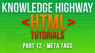 How to program in HTML 12  Meta Tags [upl. by Diane-Marie]