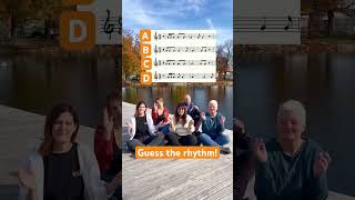 Welcher Rhythmus wird geklatscht 🎶🤔 rhythm challenge quiz rhythmus music wien choir [upl. by Elsilrac215]