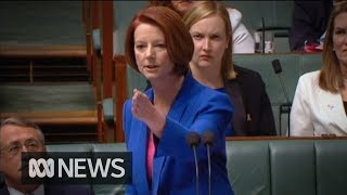 Julia Gillards misogyny speech in full 2012  ABC News [upl. by Larue]