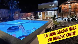 La Luna Garden Villa  Amadeo Cavite  Affordable Staycation ng Barkada  Pool Resort [upl. by Suoirrad]