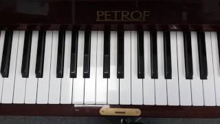 D minor scale  harmonic  piano  one octave [upl. by Erroll]