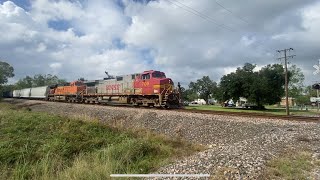 BNSF HLALNSI through Schriever Louisiana [upl. by Vokaay]