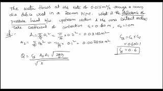 problem no 1 orifice meter  FLUID MECHANICS  ETUTION [upl. by Solly236]