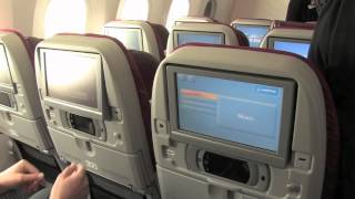 Tour of Qatar Airways Boeing 787 Dreamliner [upl. by Mourant721]