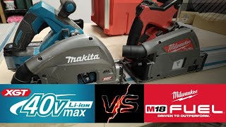 Makita XGT VS Milwaukee M18 Track Saws [upl. by Htederem]