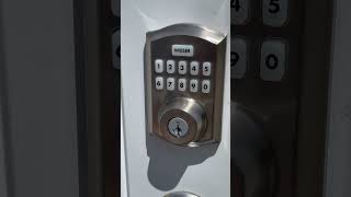 Weiser smart lockhome connect 620 auto lock setup [upl. by Erodroeht788]