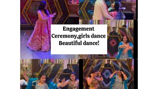 Engagement ceremony event friends dance beautiful movements ❤️🌸 trending viralvideo dance [upl. by Corley]