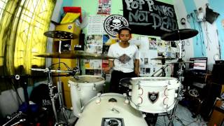 Thomas Juliarmy  Blink 182  Give Me One Good Reason Drum Cover [upl. by Ocnarfnaig]