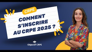 Comment sinscrire au CRPE 2025 [upl. by Mercola]