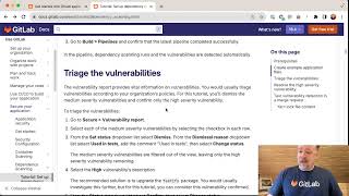 How to use dependency scanning tutorial handson GitLab Application Security part 3 [upl. by Key]