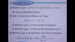 Notions de Logique  Exercice 13 page 70 1è𝑟𝑒 𝑆𝐶 𝑀𝐴𝑇𝐻  𝐴𝐿 𝑀𝑂𝐹𝐼𝐷 𝐸𝑁 𝑀𝐴𝑇𝐻 [upl. by Tallula]