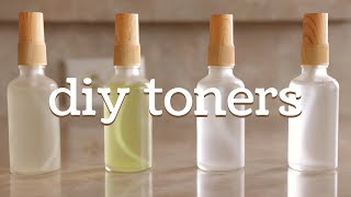 How To Make A Face Toner 🌿 4 DIY Simple Natural Recipes [upl. by Airetak782]