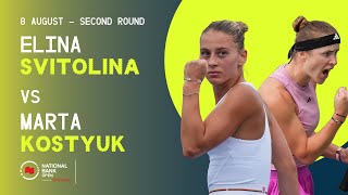 SVITOLINA VS KOSTYUK  NATIONAL BANK OPEN  TORONTO  ROUND 2 [upl. by Adnil]