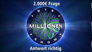 2000€ Frage  Antwort richtig  Millionenshow Soundeffect [upl. by Jarret603]