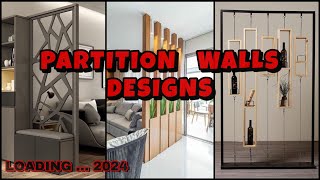 Creative Living Room Partition Wall Designs 2024  Modern Home Wall Partition and Room Divider Ideas [upl. by Yelsew]