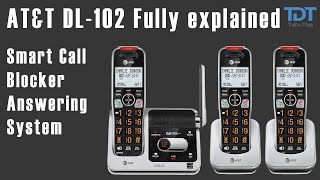 How to use ATampT BL102 Cordless Smart Call Blocker Doct 60 Answering System Phone full video manual [upl. by Worth]