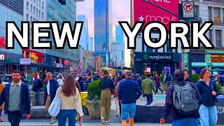 4K  RUSH HOUR COMMUTE  Midtown Manhattan New York City Tour  USA [upl. by Brentt697]