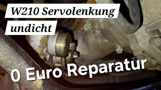 Mercedes E Klasse W210 Servolenkung undicht Die 0 Euro Reparatur [upl. by Yentnuoc425]