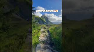 Camping in Switzerland 🇨🇭😍travel camping hiking switzerland [upl. by Valentin]