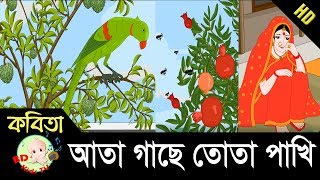 Bangla Rhymes  আতা গাছে তোতা পাখি  Full HD [upl. by Maurizio]