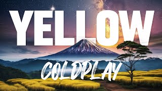 Coldplay  Yellow Karaoke Video [upl. by Penrose]