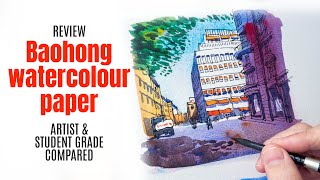 Baohong Watercolour Paper review Artist amp Student Grade [upl. by Lissner]