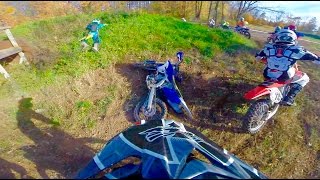 CRASHED DIRT BIKE HARD  HOGBACK HILL HARESCRAMBLE 2016 [upl. by Aicilanna]