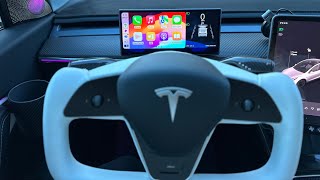 New 2024 Tesla Model Y3 Instrument Cluster Display with Apple CarPlay Upgrade and Airvents tesla [upl. by Man394]