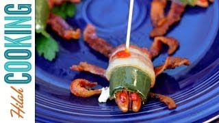 How to Make Jalapeño Poppers for Halloween  Hilah Cooking [upl. by Haberman]