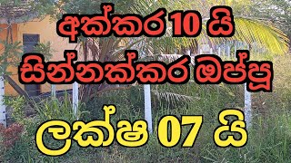 ලක්ෂ 7 යි සින්නක්කර ඔප්පූ සුපිරි ඉඩමක් විකිණීමට  idam lanka land sale in srilanka [upl. by Ihel]