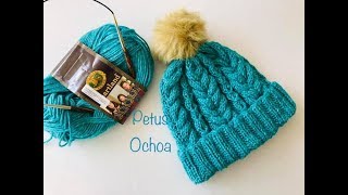 Teje gorro con trenzas y 8s en agujas amigurumis by Petus [upl. by Mohn292]