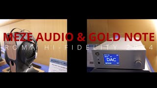 MEZE AUDIO E GOLD NOTE al Roma HiFidelity 2024 [upl. by Cos]