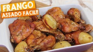 FRANGO ASSADO COM BATATAS  COXA E SOBRECOXA  Nandu Andrade [upl. by Sumahs]