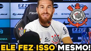 ATITUDE DE SÉRGIO RAMOS DEIXA A FIEL ANIMADA NOTÍCIAS DO CORINTHIANS HOJE [upl. by Anej743]