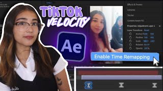 TikTok Style Velocity for VIRAL EDITS on Adobe After Effects 2024 Tutorial NO PLUGINS [upl. by Avruch619]