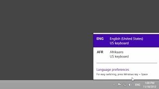 Windows 8 Language bar [upl. by Kristoffer]