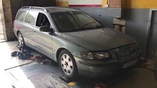 Volvo V70 20T on Dyno after remap [upl. by Chiarra]