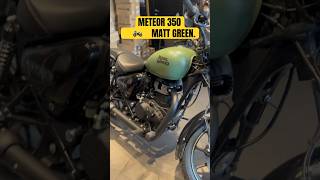 meteor 350  matt green colour… meteor350 meteor350mattgreen [upl. by Ahseym]