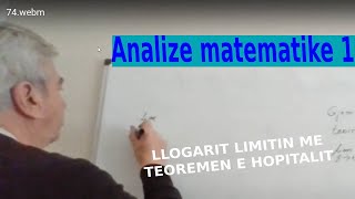 Analize matematike Me teoremen e LHopitalit limitin [upl. by Immanuel]