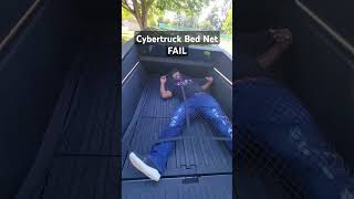 Influencer fails to install Cybertruck bed net cybertruck [upl. by Hctim]