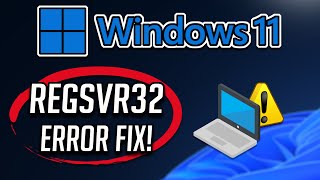 RegSvr32 The Module Failed to Load Error on Windows 1110 Tutorial [upl. by Acirdna]