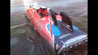 Colibri Didier Pironi class 1 offshore powerboat racing [upl. by Yddor202]