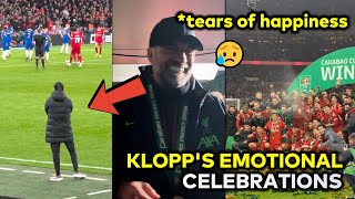 Jurgen Klopp emotional celebration to Van Dijk late goal [upl. by Cox]