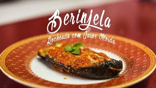 BERINJELA RECEITAS  RECHEADA COM CARNE MOÍDA [upl. by Artamas665]