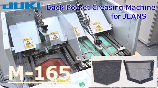 M165  Pocket Creasing Machine [upl. by Enilesoj]